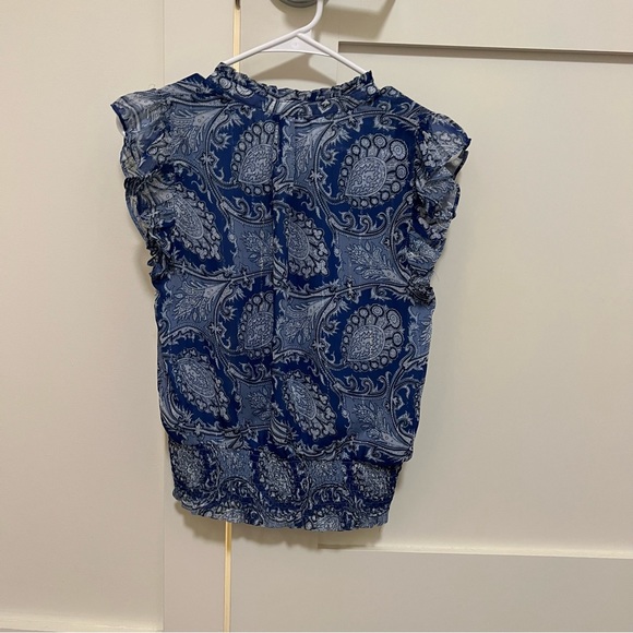 Blue Pattern Work Shirt - Picture 3 of 3